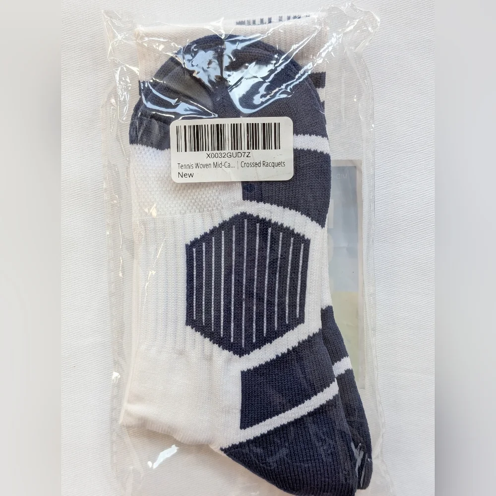 ChalkTalkSPORTS Tennis Crew Socks - Crossed Racquets